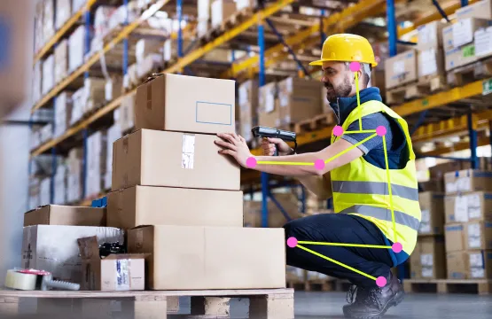 Pose estimation in warehouses